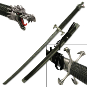 SW338BK - Katana Griffe de Dragon Samurai Sword