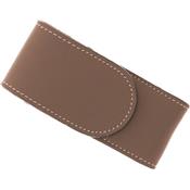 20212 - Etui PIELCU Cuir taupe 11/12CM