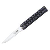 5033 - Couteau Papillon CUDEMAN  trous Noir