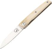 64269 - Couteau SALAMANDRA Os Blanc 9 cm Inox