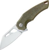 FE.027MOD - Couteau FOX EDGE Atrax Micarta Vert