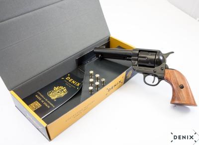 P1-1186N - Revolver Cal.45 Peacemaker 4,75 "avec 6 balles USA 1873