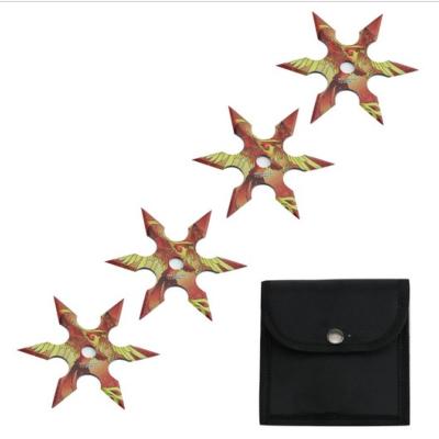 SETSTAR8 - Ensemble de 4 Etoiles à lancer Dragon avec Etui  	