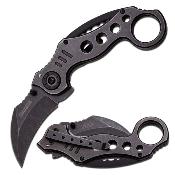 TF578SW - Couteau TAC FORCE Karambit Black Stonewashed A/O