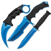 BV391 - Set de 3 couteaux BLACK LEGION Atomic Blue Triple Set