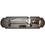 GH5024G - Poignard HIBBEN Eclipse 2011 Bowie Limited Gold & Damascus Edition