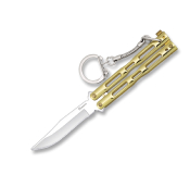 02179D - Porte Cls Couteau Papillon Dor ALBAINOX Lame 6 cm