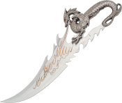 HK3053 - Dague Fantaisie BLADESUSA Fire Dragon with Display