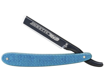 201041 - Shavette DOVO Micarta Bleu Alu Noir