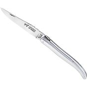 2832 - Couteau Laguiole LE FIDELE Plein Manche Alu Brillant 12 cm Inox