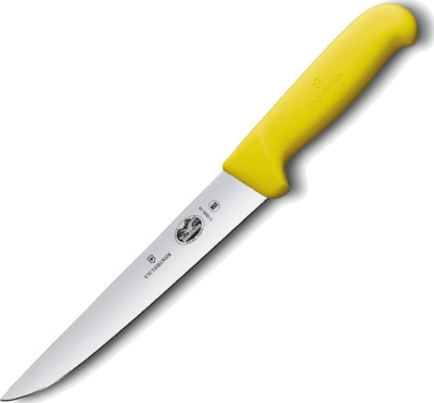 55508 - Couteau saigner/découper VICTORINOX manche jaune