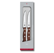 5.1200.12G - Set de 2 Couteaux à Steak VICTORINOX 12 cm Erable Lame Lisse