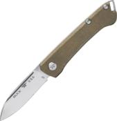 7250.GRS - Couteau BUCK Saunter Drop Point Micarta Vert 0250GRS