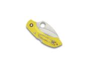 C28SYL2HB - Couteau SPYDERCO Dragonfly Salt 2 Hawkbill Jaune