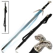 EAFWF1 - Epe d'Argent Forge The Witcher avec son Fourreau
