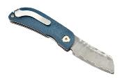 MC213D - Couteau MCUSTA Damas Micarta rouge et bleu