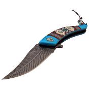 MCA023BL - Couteau MASTERS COLLECTION Spring Assisted Knife Blue