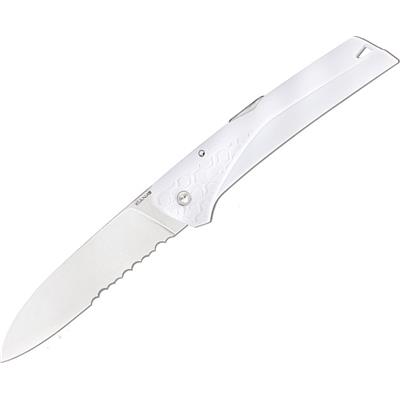FLKMBLANC - Couteau FLORINOX Kiana Blanc Crantée