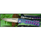 MC43C - Couteau MCUSTA Katana Aluminium bleu violet