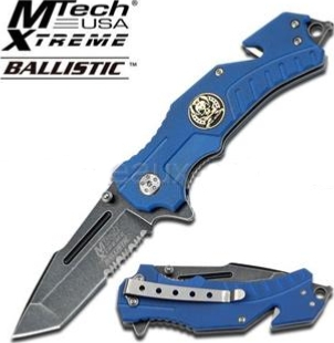 MXA810BL - Couteau MTECH Rescue Bleu
