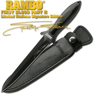 RB9434 - Poignard RAMBO II Boot Knife Sylvester Stallone Signature Edition