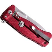 SR22ARS - Couteau LION STEEL SR22 Aluminium Rouge avec Clip