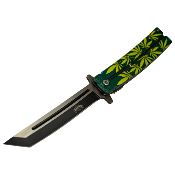 MUA123B - Couteau Master USA Linerlock A/O Green Leaf