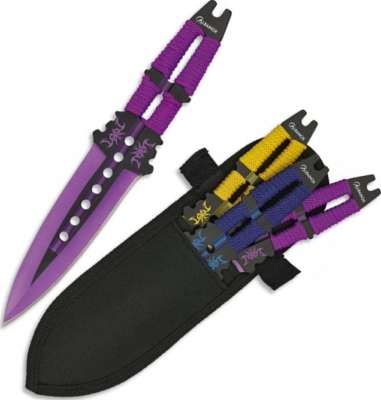 32408 - Set de 3 Couteaux à Lancer Multicolore