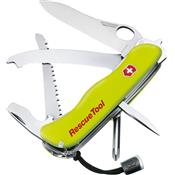 0.8623.MWN - Couteau VICTORINOX Rescue Tool One Hand Jaune Fluo