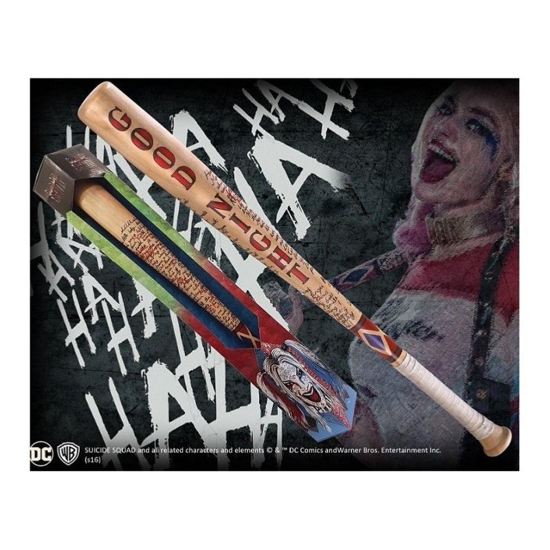 Batte De Baseball Harley Quinn Suicide Squad En Bois - 84 Cm (32") - Neuf Pour Cosplay, Décoration, Fête