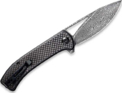 C2024DS1 - Couteau CIVIVI Riffle G10 Noir/Fibre de Carbone