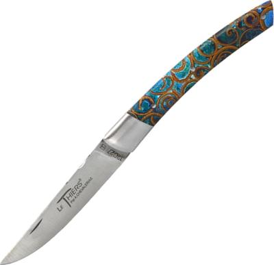 CH21113T - Couteau Le Thiers Cannelle Turquoise COUTELLERIE CHEVALERIAS