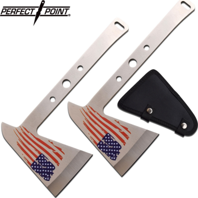 PP1242SL - Jeu de 2 Haches à Lancer MTECH US Flag