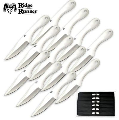 RR482 - Ensemble de 12 Couteaux à Lancer RIDGE RUNNER Master Thrower Set