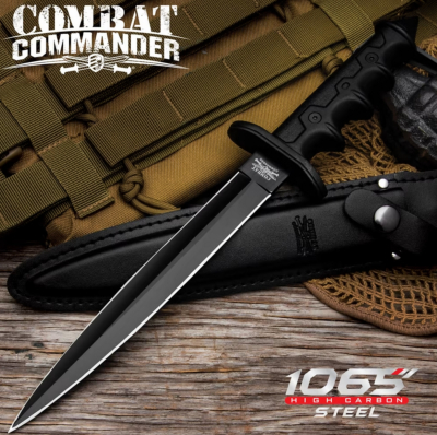UC3448 - Dague UNITED CUTLERY Combat Commander V42 Stiletto Dagger and Sheath