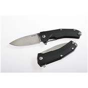 KURBK - Couteau LION STEEL Kur G10 noir avec Clip