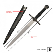 SSDSW1 - Steel + Silver Dagger with Sheath - THE WITCHER