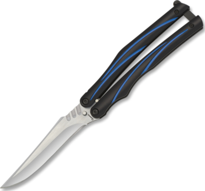 CP02135 - Couteau Papillon ALBAINOX Noir/Bleu