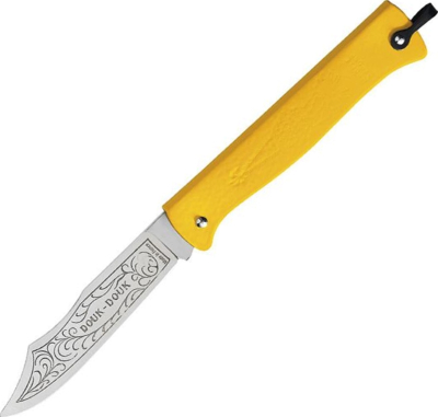 DK1815J - Couteau Le Douk-Douk Jaune 11 cm Inox