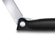 6.7833.FB - Couteau Office Pliant VICTORINOX Swissclassic 11 cm Noir à Dents