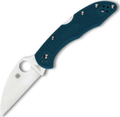 C11FPWK390 - Couteau SPYDERCO Delica 4 K390 Wharncliffe Bleu