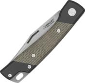 MY.900.GR - Couteau MERCURY Luc Micarta Vert Aluminium Noir 