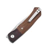 QS137B - Couteau QSP Gannet Carbone Micarta