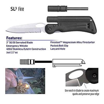 SL3 - Couteau TOOL LOGIC Survival Fire
