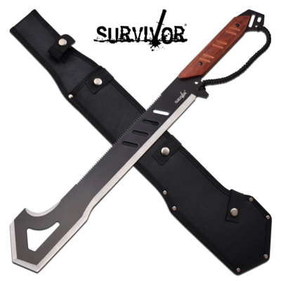 SVMHT006BK - Machette SURVIVOR Pakkawood