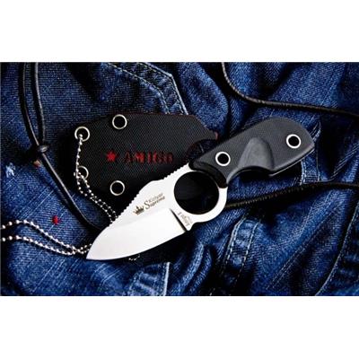 KK0090 - Couteau KIZLYAR SUPREME Amigo Z Neck Knife D2 Satin