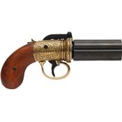 P5071 - Pistolet Anglais 6 canons DENIX