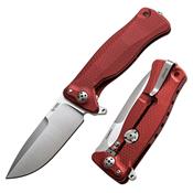 SR22ARS - Couteau LION STEEL SR22 Aluminium Rouge avec Clip