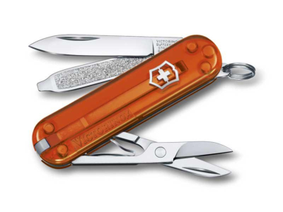 0.6223.T82G - Couteau VICTORINOX Classic SD Translucide Fire Opal