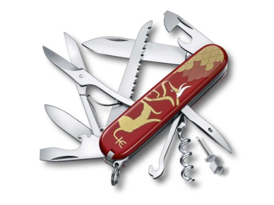 13714E10 - Couteau VICTORINOX Huntsman Rouge Année du Boeuf Edition Limitée 2021